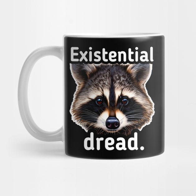 Existential Dread - Trash Panda Raccoon by MaystarUniverse